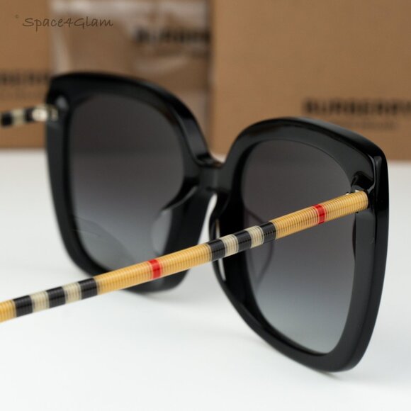 Burberry Women Sunglasses Black Grey Gradient Square BE4323F 38538G BRAND NEW main image 8